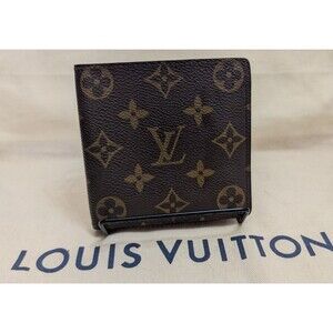 Louis Vuitton Monogram Portefeuille Marco Folding Wallet Brown CA1911 COA Includ